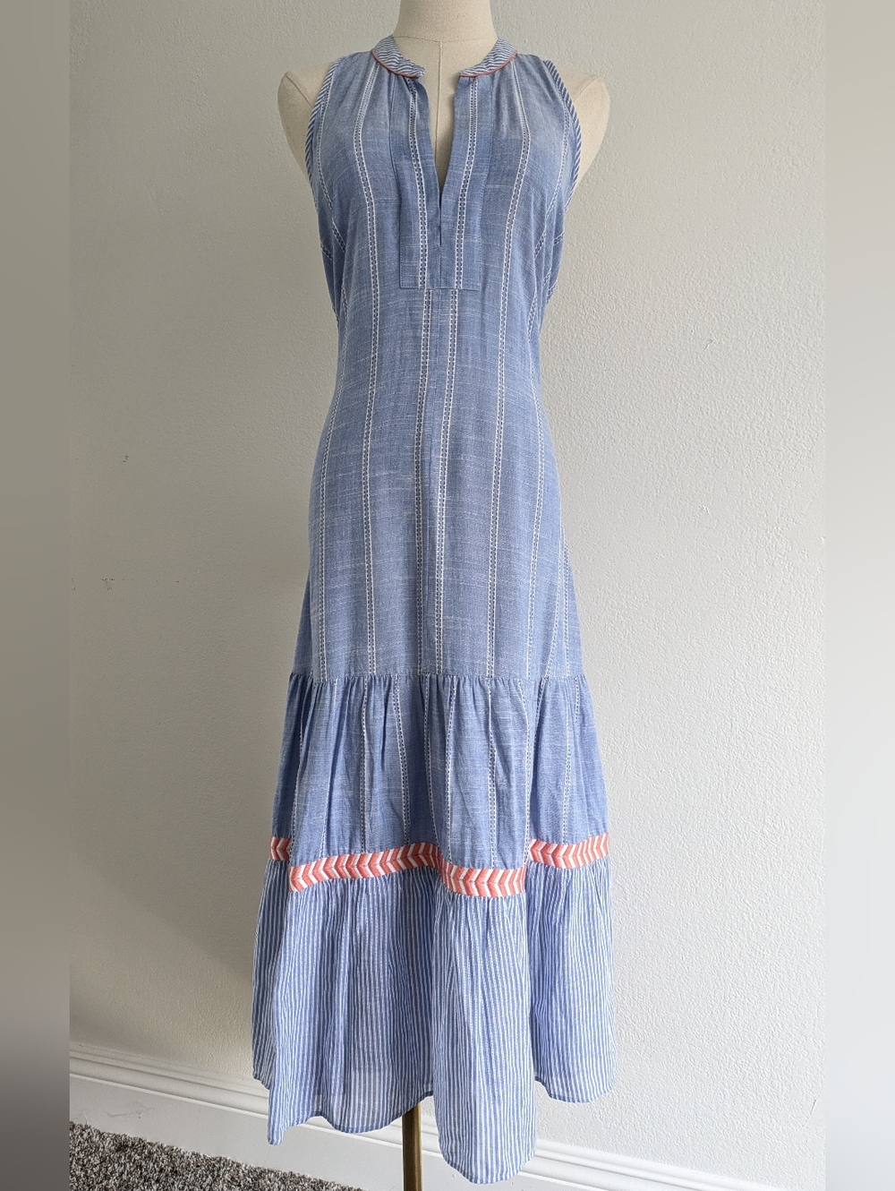 Shoshanna Sleeveless Maxi Dress